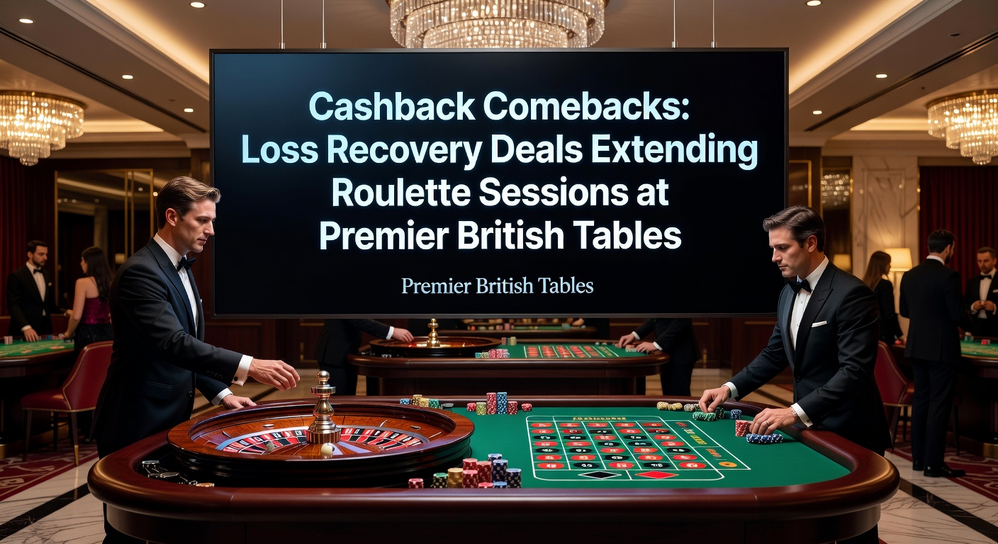 Roulette wheel with cashback symbols overlayed, showing loss recovery mechanics at a British casino table