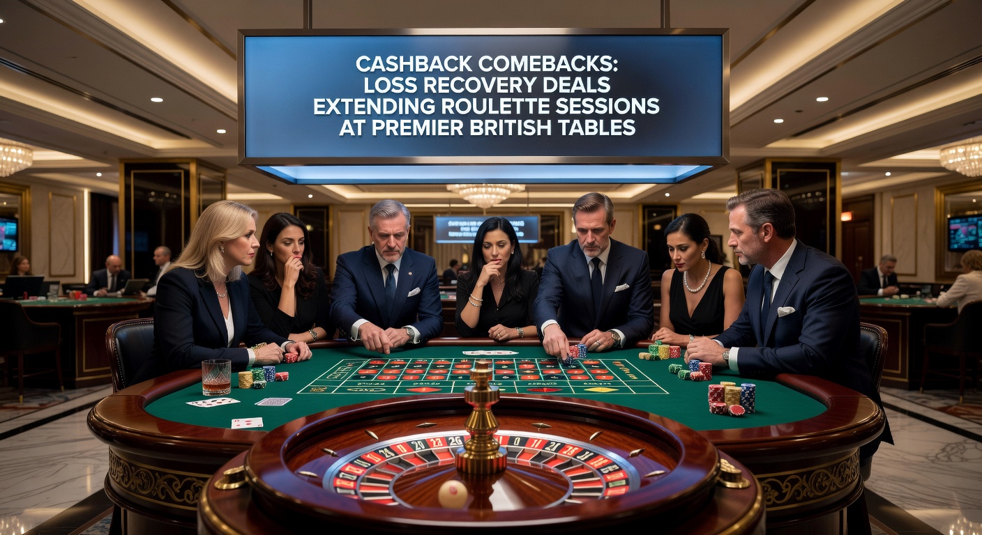 Graph illustrating cashback recovery rates and extended roulette session durations at UK casinos, with upward trending lines