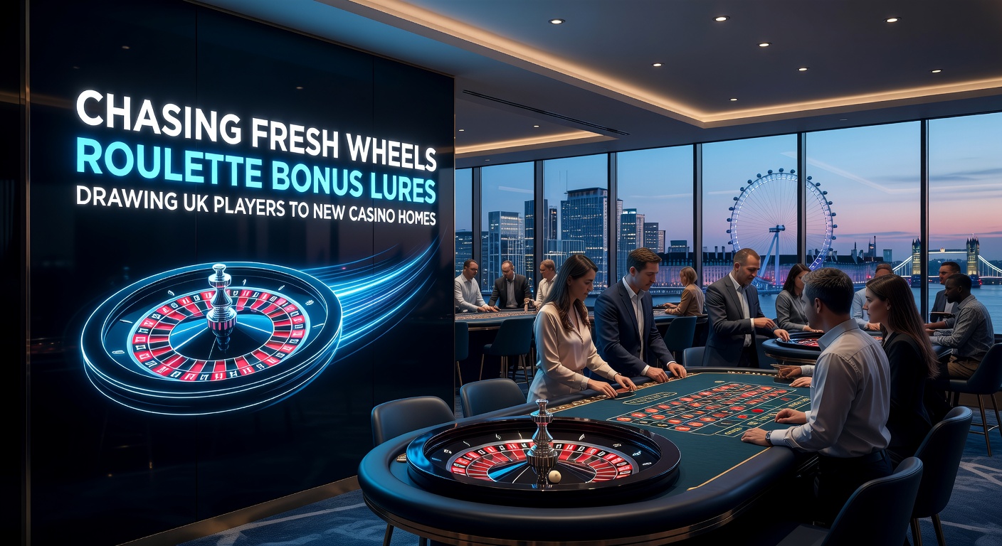 UK player interface showing roulette bonus activation on a sleek new casino app, with spinning wheel and credit boosts
