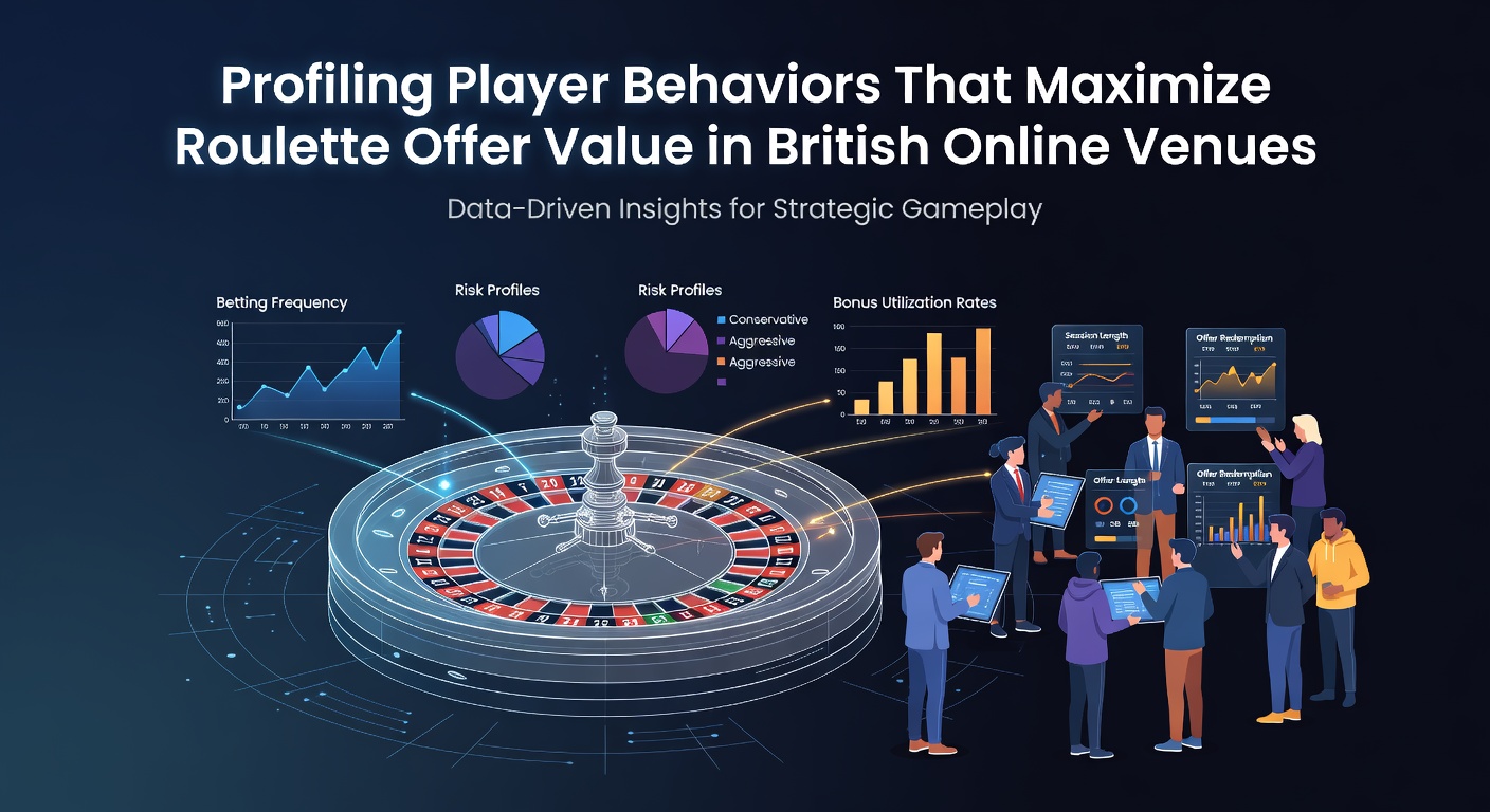 Illustration showing diverse player profiles analyzing roulette bonus structures on digital platforms with charts and data overlays