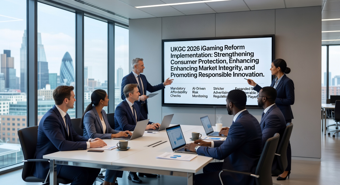 Event scene from EAG Expo 2026 featuring Spintec and Blueprint's B3 mechanical roulette prototype surrounded by industry attendees