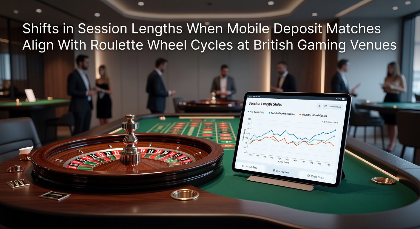 Mobile deposit interface syncing with roulette wheel display at a British gaming venue