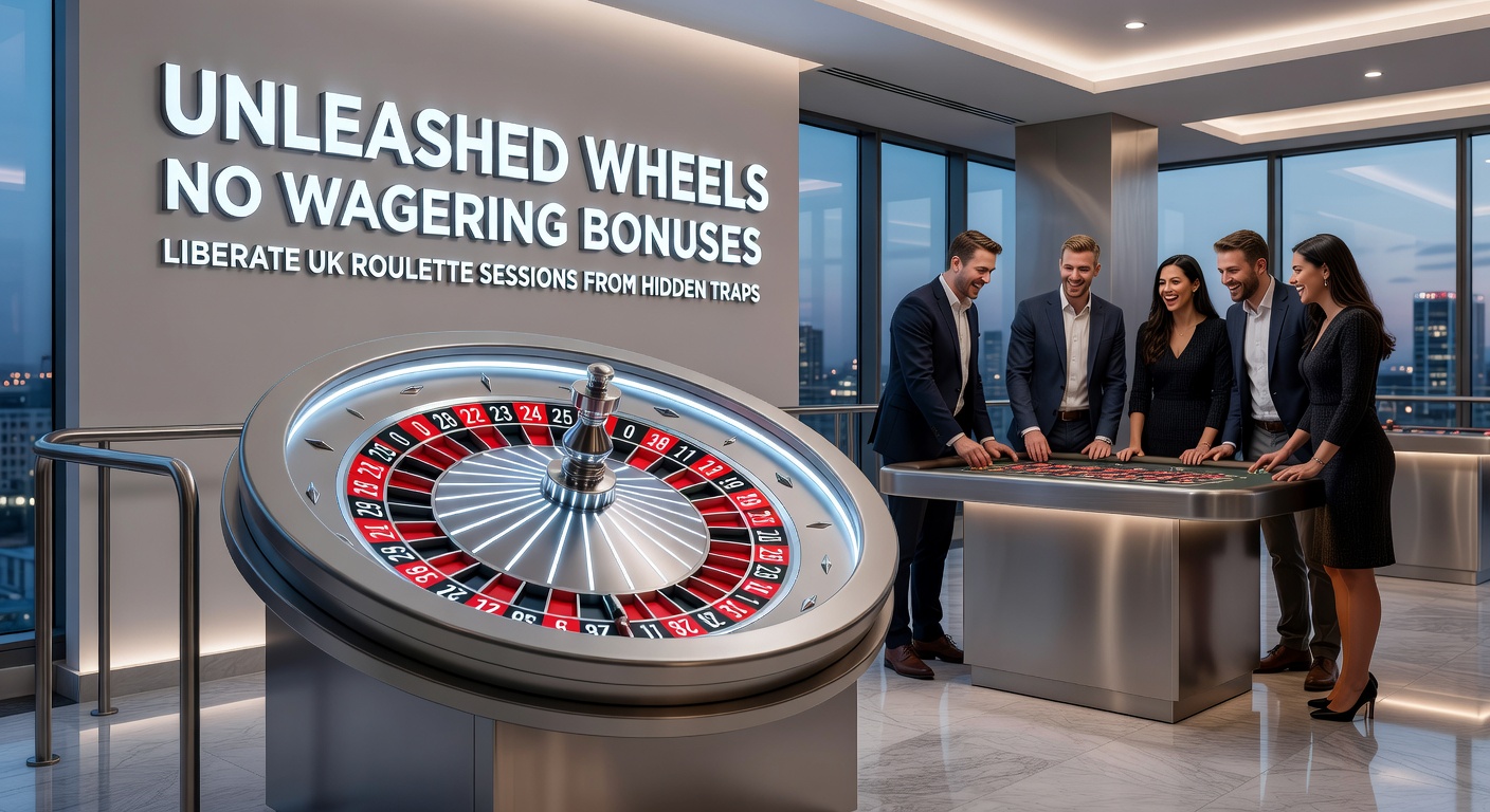 Close-up of a player's hand placing chips on a digital roulette table, with a glowing no-wagering bonus icon overlay, highlighting liberated play