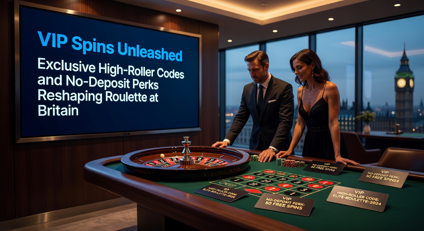 Close-up of a high-roller's hand placing a massive chip stack on a roulette betting grid, wheel spinning in the background under casino spotlights